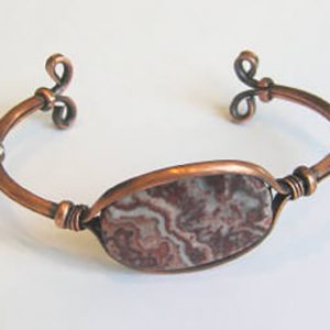 Agate & Copper Cuff