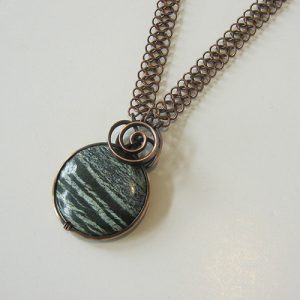 Forest Jasper Copper Necklace