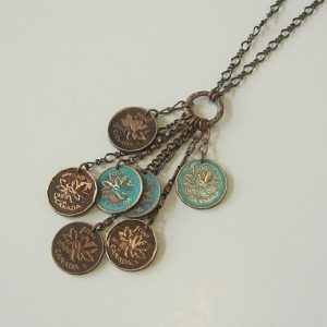 Multipenny Copper Necklace