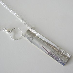 Vintage Silver Rectangle 1 Necklace