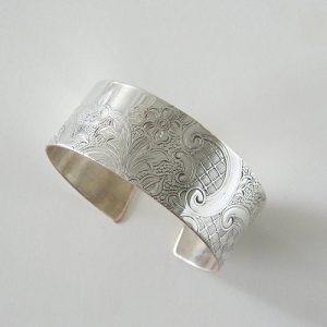 Vintage Silver Scroll #1 Wide Cuff