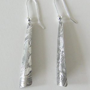 Vintage Silver Triangle 3 Earrings
