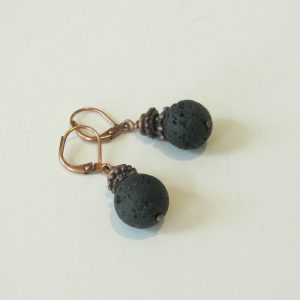 Volcano Lava Stone Earrings