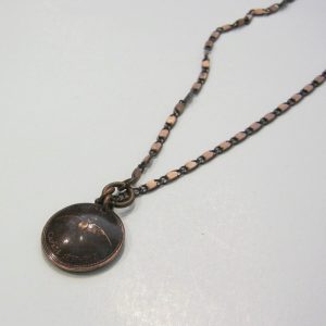 1967 Copper Penny Domed Necklace