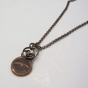 1967 Copper Penny Twist Necklace 2