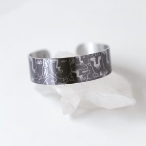 Turn the Other Cheek Small Aluminum Cuff