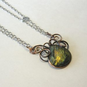 Labradorite Copper & Steel Necklace