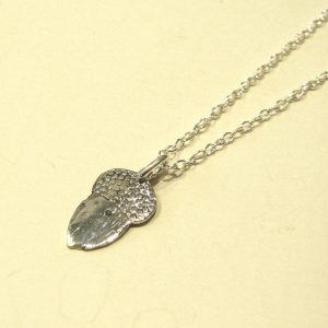 Vintage Silver Acorn Necklace