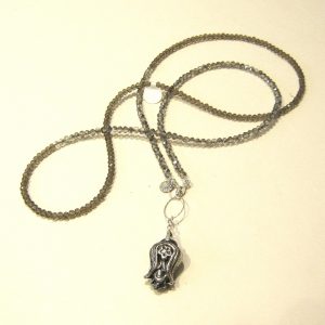 Vintage Silver and Crystal Necklace