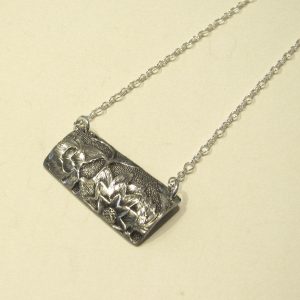 Vintage Silver Bar Necklace 3