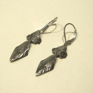 Vintage Silver Small Scroll Earrings