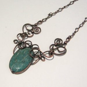 Amazonite Copper Necklace