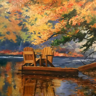 dock in autumn 40x60